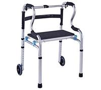 Andador plegable compacto con marco para ancianos, con altura ajustable, estrella de luz
