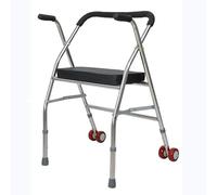 Andador plegable con 2 ruedas Andador con ruedas Andadores ligeros for personas mayores y adultos Altura ajustable