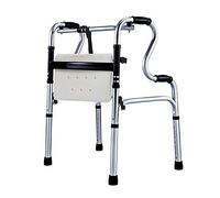 Andador Plegable Con 2 Ruedas Grandes, Andador Con Ruedas Portátil Resistente Con Asiento, Para Personas Mayores, Mujeres Adultas, Ruedas De Altura Ajustable