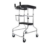 Andador plegable con 4 ruedas de altura ajustable para personas mayores, discapacitados, para personas mayores, ayuda para caminar asistida, una estrella de luz