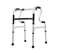 Andador plegable con andador vertical Andador para personas mayores Andador para personas mayores Andador para adultos Andador de aleación de aluminio (E 52 * 49 * 74 cm)