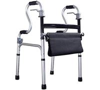 Andador plegable con asiento, andador liviano con agarre cómodo, ideal para personas mayores y discapacitadas que comparten
