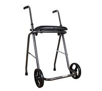 Andador plegable con dos ruedas y asiento