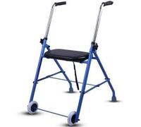 Andador plegable con ruedas, andador con ruedas, andador ligero for personas mayores y adultos, altura ajustable con asiento