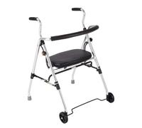Andador Plegable con Ruedas Andador con Ruedas Andadores Ligeros for Personas Mayores y Adultos con Asiento y Respaldo