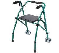 Andador plegable con ruedas Andador rodante Andadores ligeros con asiento for personas mayores y adultos Altura ajustable