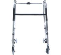 Andador plegable con ruedas de 4 ruedas, andador con ruedas, andador de postura vertical, andador para ancianos con ruedas, rodillo plegable ligero de cuatro ruedas, ayuda para caminar para ancianos