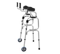Andador plegable con ruedas de 5'', reposabrazos acolchados extraíbles y soporte for brazos for personas mayores discapacitadas