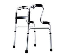 Andador plegable con ruedas, silla con inodoro plegable Marcos de seguridad para inodoro Ayuda de movilidad para personas mayores ajustable, liviana y compacta para discapacitados B (B) El doble de co