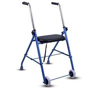 Andador Plegable de aleación de Aluminio con Ayuda para Andador con Ruedas para Andador estándar para discapacitados para Andador para Ancianos Ajustable en Altura Interesting
