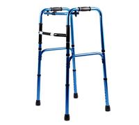Andador plegable de aleación de aluminio ligero con mango antideslizante 8 niveles de altura ajustable movilidad ayuda para caminar para personas mayores