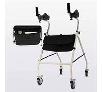 Andador plegable de altura ajustable para personas mayores con soporte de brazo y bolsas de almacenamiento para personas mayores con discapacidad anhelan una vida mejor