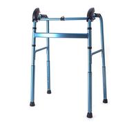 Andador plegable de aluminio, ayuda para caminar, ajustable, ligero, portátil, compacto para personas mayores, soporte médico para caminar para discapacitados