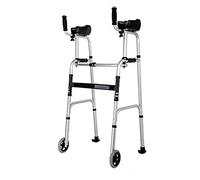 Andador plegable de aluminio liviano con estructura para caminar - altura ajustable (Tamaño: G) Anhele