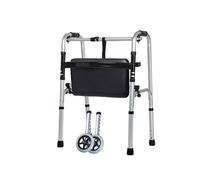 Andador plegable de aluminio liviano con estructura para caminar - altura ajustable (Tamaño: G) Anhele