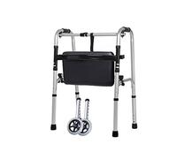 Andador plegable de aluminio liviano con estructura para caminar - altura ajustable (Tamaño: G) Anhele