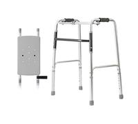 Andador plegable de aluminio liviano con ruedas Ayudas para caminar para personas mayores con discapacidades niu Doble comodidad ()