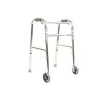 Andador plegable de aluminio para caminar, ayuda a la movilidad 2 en 1, andador con ruedas para ancianos, belleza viene