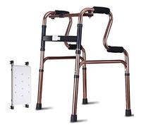 Andador plegable de doble elevador, aluminio liviano que ayuda al usuario a levantarse de manera segura desde una posición sentada, ahorra espacio (tamaño: rueda) Anhela (tabla de baño de asiento)