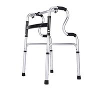 Andador plegable estándar de aluminio, marco de andar estándar de altura ajustable, soporte de rehabilitación para adultos para ancianos y personas mayores