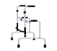 Andador plegable estándar para ancianos, marco de aluminio para rehabilitación, entrenamiento, altura ajustable, soporte para caminar para adultos con discapacidad