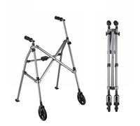 Andador plegable, ligero de aleación de aluminio con 4 niveles de altura ajustables, capacidad de carga de 150 kg, para personas mayores y adultos