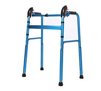 Andador plegable para ancianos, patas giratorias, botón de aluminio, ayuda para caminar, estrella de luz