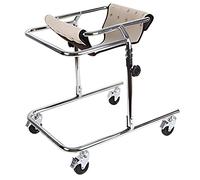 Andador plegable para niños con asiento y ruedas, ayuda para caminar para niños con parálisis cerebral y discapacidad, andador de metal extraíble para niños/niños pequeños (color: caqui, tamaño: S) D