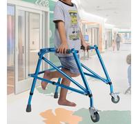 Andador plegable para niños, marco de rueda ajustable, ayuda pediátrica para caminar, capacidad de peso de 220 libras