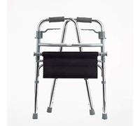 Andador plegable para personas mayores, andador liviano de aleación de aluminio, ayuda para la vida diaria con asiento y asa plegable, silla de transporte interesante