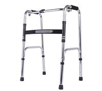 Andador plegable para personas mayores, andador médico portátil con altura ajustable, 30.3-34.2 pulgadas, tamaño para adultos de hasta 330 libras