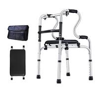 Andador plegable para personas mayores, marco de ayuda para la movilidad para caminar, reposabrazos de muleta ligero y ajustable en altura, usuarios mayores y discapacitados, G Star of Light