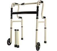 Andador Plegable Portátil Aleación de Aluminio Rueda de Cinturón Sin Rueda Doble Uso/Ayuda para Caminar Multifunción/Ancianos Es tan amable de usted Safehappy