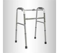 Andador Plegable, Portátil, Compacto, De Aluminio, Ayuda Para Caminar, Ajustable, Médico, Antideslizante, Almohadilla Para Pies, Doble Comodidad
