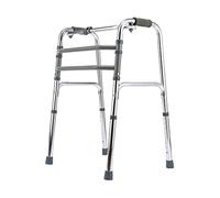Andador plegable portátil de altura ajustable sin ruedas andador de movilidad de diseño ligero plegable para adultos mayores discapacitados