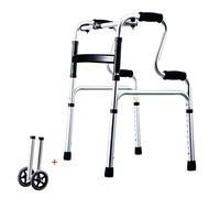 Andador plegable resistente bariátrico con ruedas para personas mayores - Andadores para adultos - Ayuda de movilidad portátil para personas mayores con altura ajustable