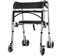 Andador plegable, s para personas mayores, plegable, ligero, para viajes, con asiento, Drive Medical r, marco para caminar, altura ajustable, instalación libre, gris r DurableAid