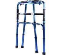 Andador plegable sin silla de ruedas, altura ajustable, rodamiento de 155 kg para personas mayores | Andador ligero para adultos con obesidad | Ayuda para caminar con obstáculos
