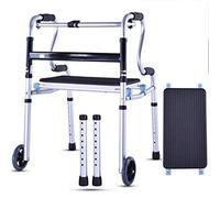 Andador plegable - Soporte de ruedas delanteras - Ayuda de movilidad médica para discapacitados, ajustable, portátil, liviano y compacto.