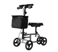 Andador plegable todo terreno de 4 ruedas con asiento, carrito de compras para ancianos, sillas de ruedas asistidas, estrella de luz