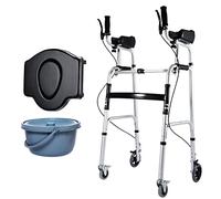 Andador plegable y ligero para personas mayores, andador con ruedas, andador para personas mayores, andador vertical, andador con ruedas, ayuda para la movilidad para personas mayores, F Star of Ligh