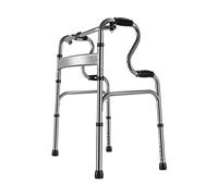 Andador portátil de aluminio con reposabrazos, diseño liviano, estándar resistente para adultos mayores discapacitados