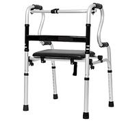 Andador rodante con asiento para personas altas, ancianos y discapacitados, plegable, ligero, para interiores y exteriores, decoración compacta portátil