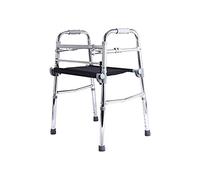 Andador rodante de aluminio ligero, para personas mayores, movilidad ajustable para escaleras, cuatro ruedas retráctiles, fácil de subir y bajar