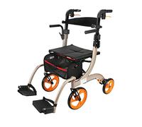 Andador rodante ligero de 4 ruedas para personas mayores con andador rodante de pedal y ayudas para caminar en silla de ruedas de transporte