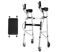 Andador rodante para personas mayores, caminador vertical, plegable, ayuda de movilidad para personas mayores, estrella de luz C