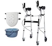 Andador rodante para personas mayores, caminador vertical, plegable, ayuda de movilidad para personas mayores, estrella de luz D