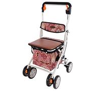 Andador rodante para personas mayores, carrito de compras para ancianos, carrito de compras para personas mayores, carrito de equipaje para personas mayores, caminador portátil plegable para automóvil
