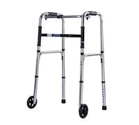 Andador rodante plegable para adultos con 2 ruedas, marco de ayuda a la movilidad para caminar, ligero y altura ajustable, reposabrazos para ancianos, adultos, decoración bariátrica Safehappy