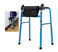 Andador sin ruedas, andador bariátrico para personas mayores de ancho, andadores para adultos mayores para escaleras, interior, exterior, ajustable, ligero, portátil, plegable, ayuda de movilidad p